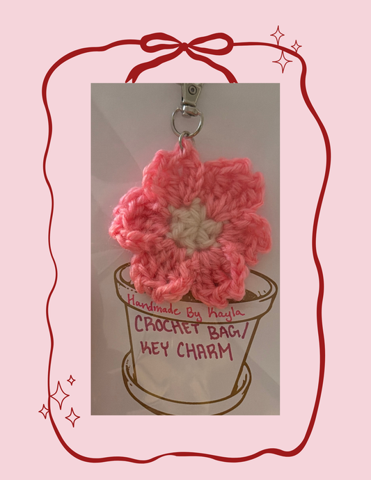 Flower Bag/Key Charm